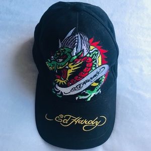 Ed Hardy Dragon embroidered baseball hat - NWOT